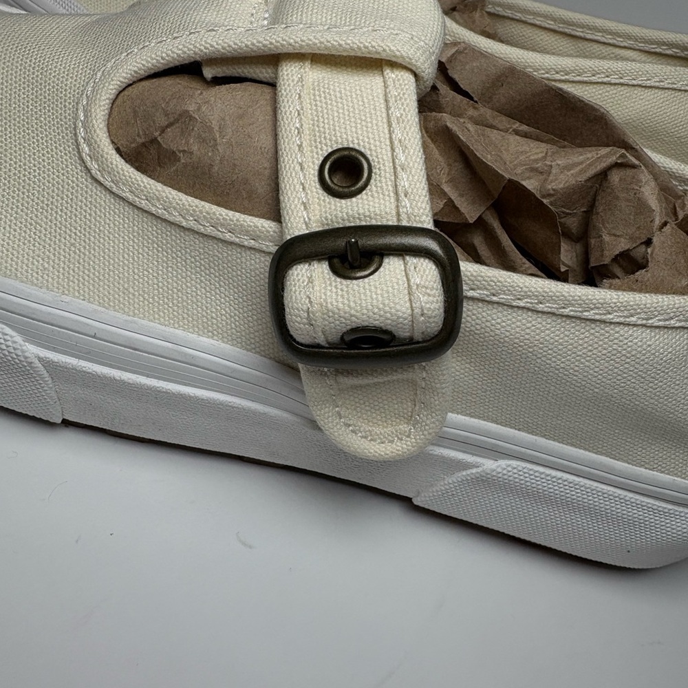 Vans Women's Cream Canvas Sneakers - Picture 7 of 16